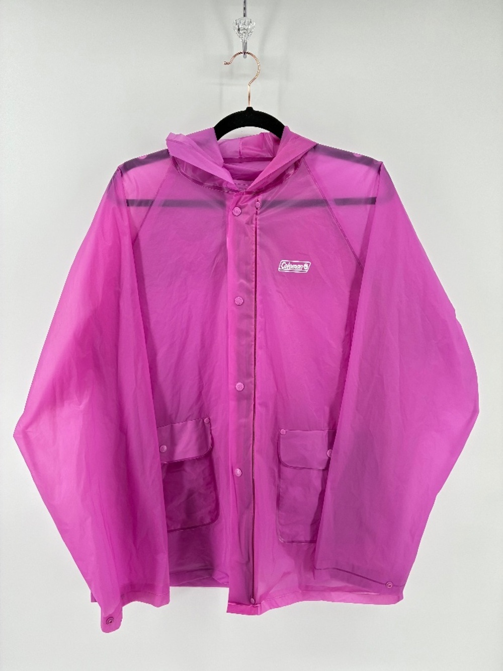 Pink Lightweight Coleman Rain Jacket Camping Outdoor Hiking Cottage
